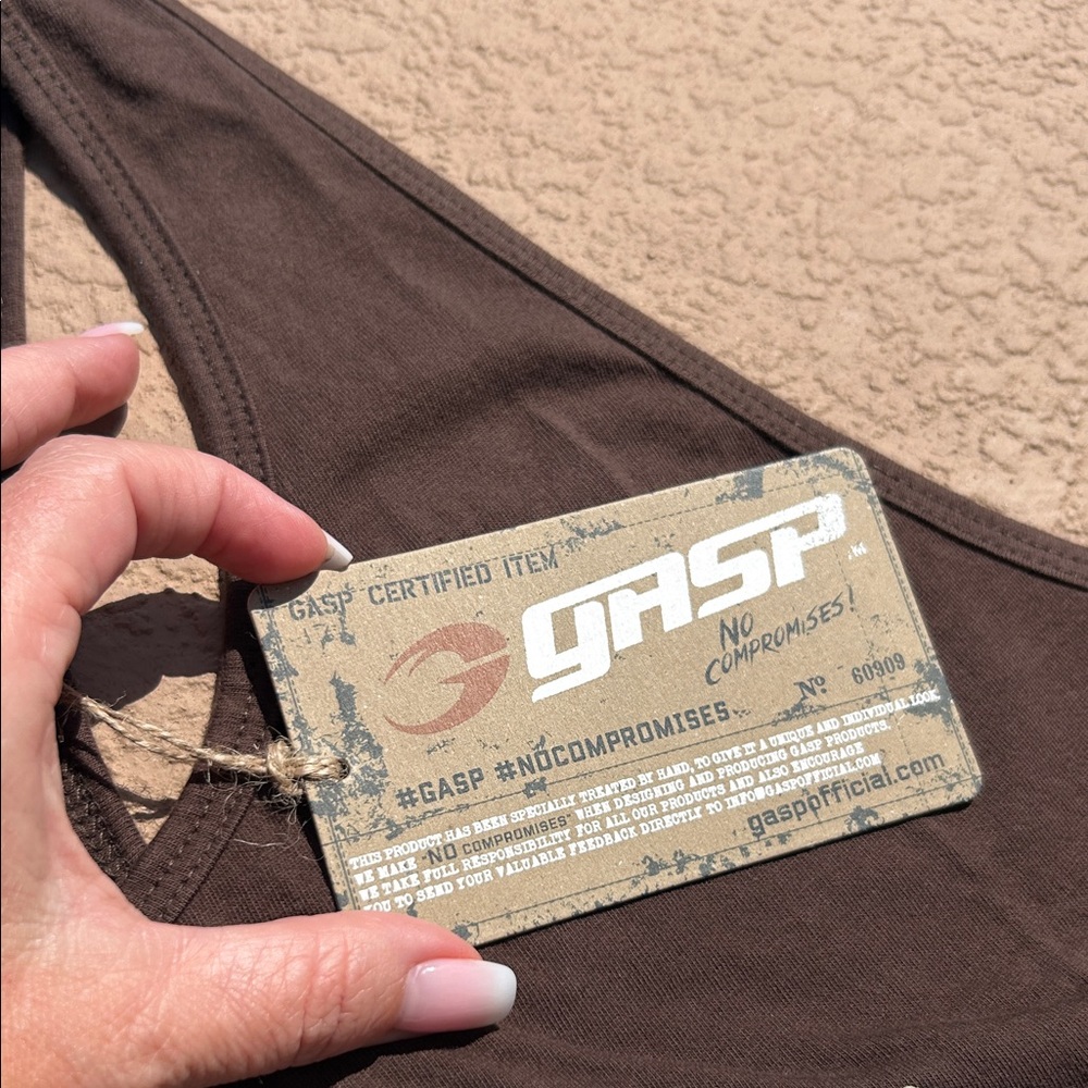 Gasp Iron Camp Throwback Tank in Timber XL NWT - Picture 3 of 14